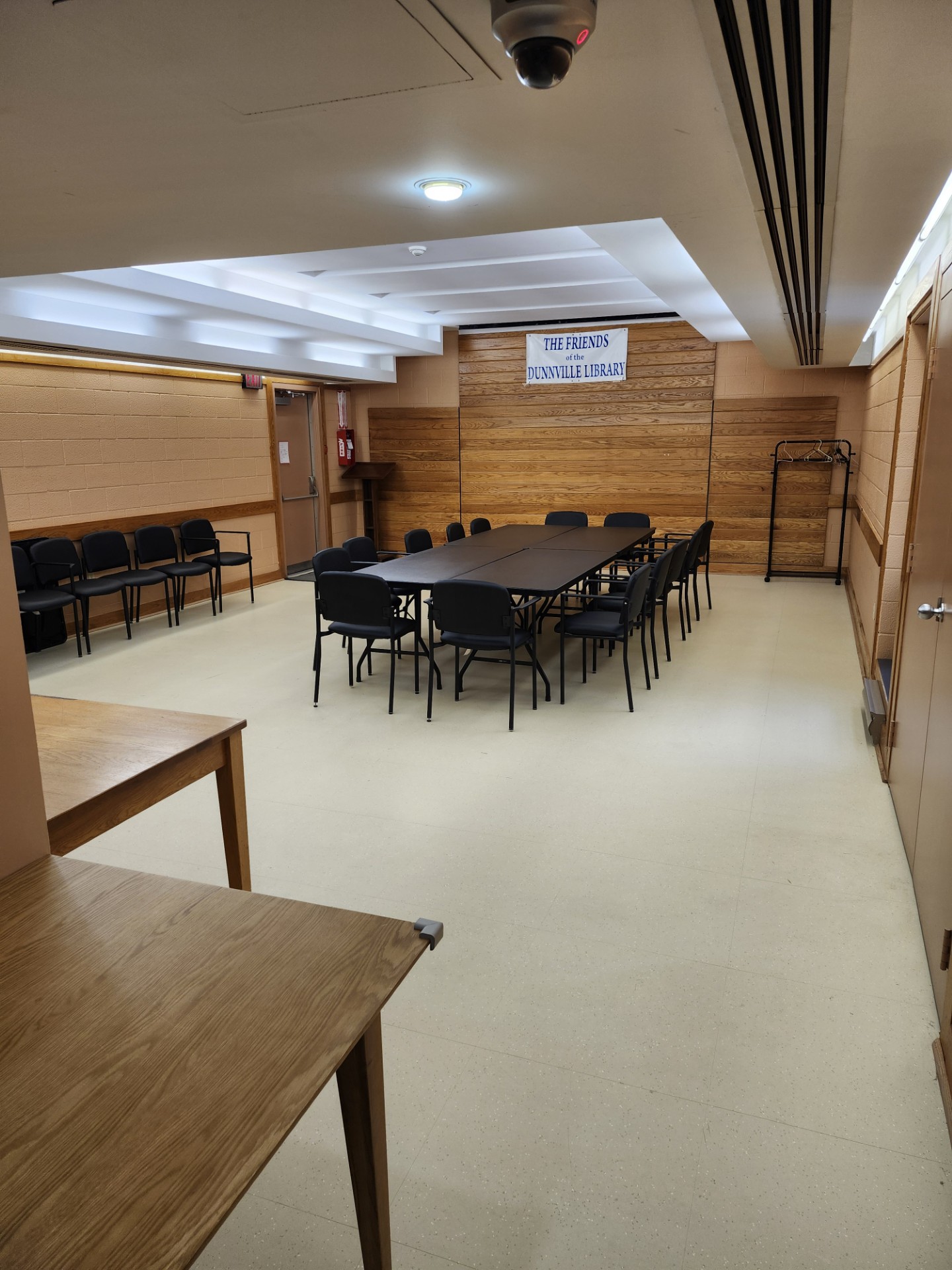view of meeting room with large board room table