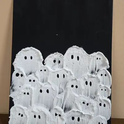 Ghosts on a black canvas